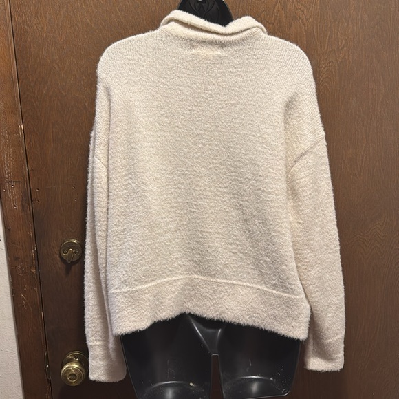 Jessica Simpson fuzzy button up collared sweater. - Picture 4 of 5